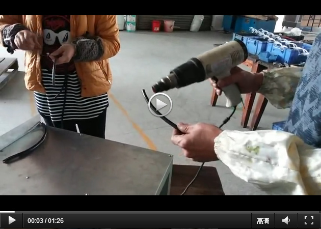 黑色套管吹熱+自動捆扎